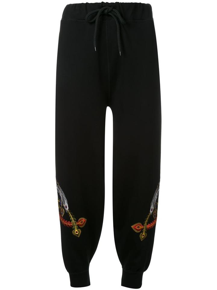 G.v.g.v. Oriental Embroidered Track Pants
