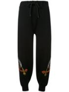 G.v.g.v. Oriental Embroidered Track Pants