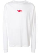 424 Fairfax Logo Print Sweatshirt - White