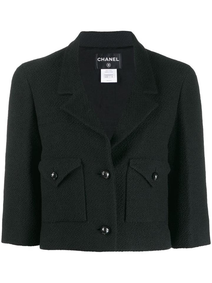 Chanel Pre-owned Cropped Jacket - Black
