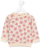 Stella Mccartney Kids - Floral Print Sweatshirt - Kids - Cotton - 9 Mth, Pink/purple