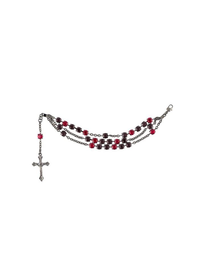 Givenchy Rosary Bead Three Tier Bracelet