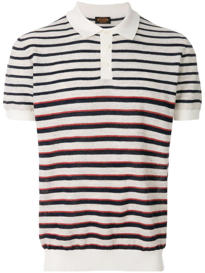 Tod's Striped Polo Shirt - Multicolour