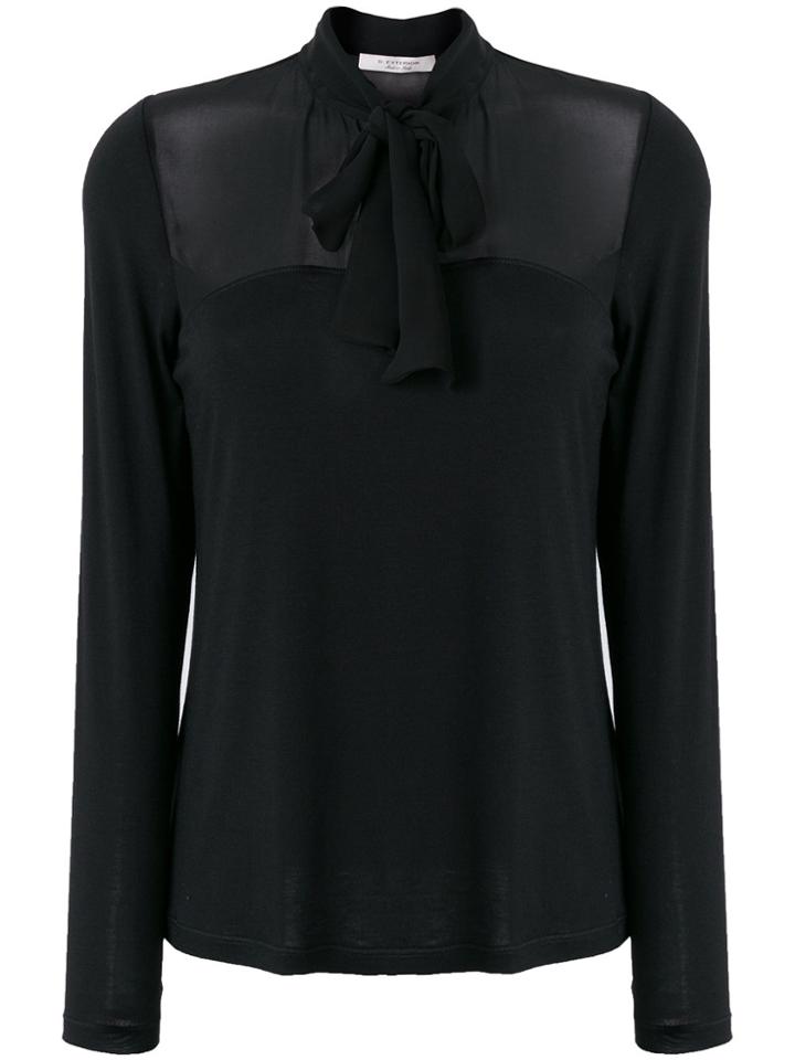 D.exterior Bow Tie Shirt - Black