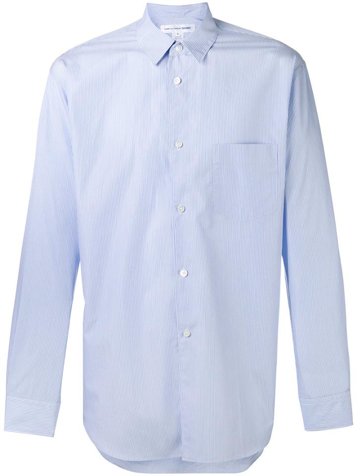 Comme Des Garçons Shirt - Striped Shirt - Men - Cotton - S, Blue, Cotton