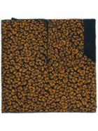 Christian Wijnants Leopard Pattern Scarf, Women's, Blue, Polyamide/spandex/elastane/viscose/wool