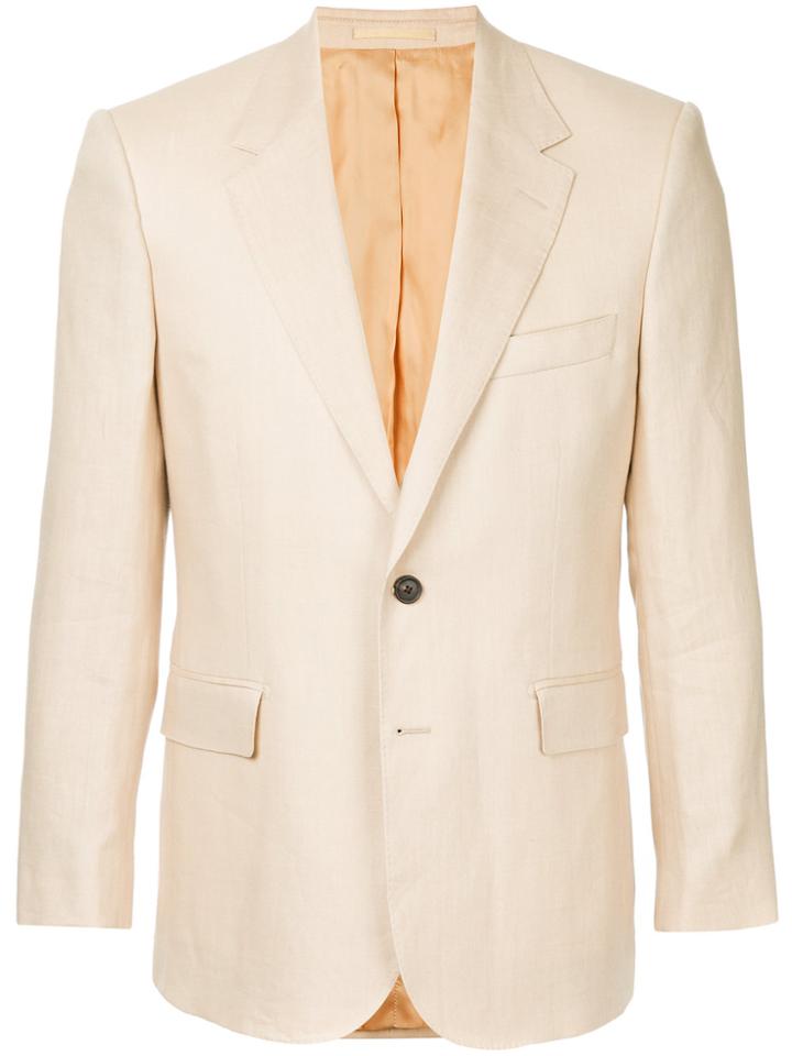 Gieves & Hawkes Classic Fitted Blazer - Nude & Neutrals