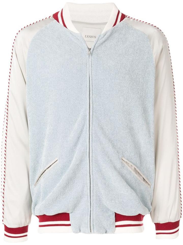 Laneus Zipped Bomber Jacket - Neutrals
