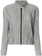 Pleats Please By Issey Miyake Checked Plissé Jacket - Grey