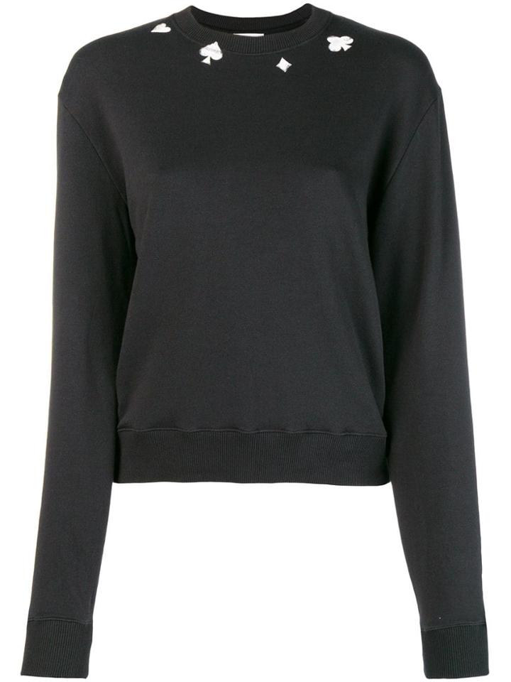 Saint Laurent Card Suit Sweatshirt - Black