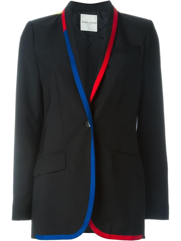 Each X Other Contrast Trim Blazer