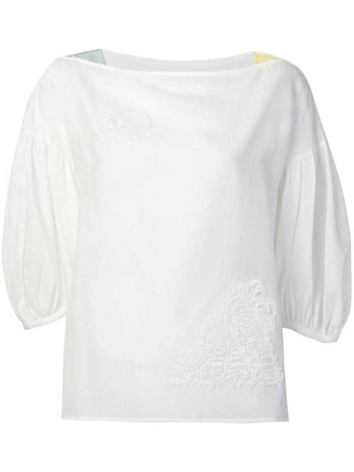 Tsumori Chisato Embroidered Detail Blouse - White