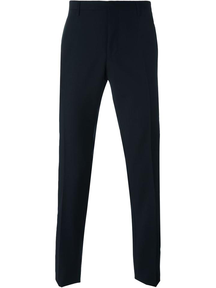 Lanvin Tailored Trousers, Men's, Size: 50, Blue, Viscose/wool