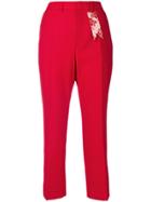The Gigi Cropped Trousers - Red