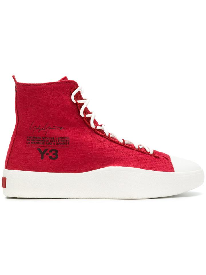 Y-3 Bashyo Sneakers - Red