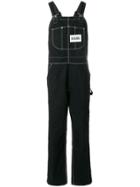Napa By Martine Rose Contrast Stitched Dungarees - Black