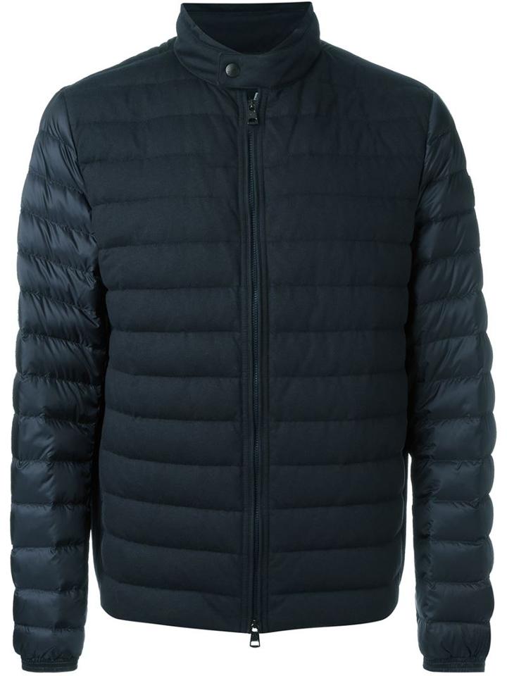 Moncler Enguerrand Padded Jacket, Men's, Size: 4, Blue, Feather Down/polyamide/cotton
