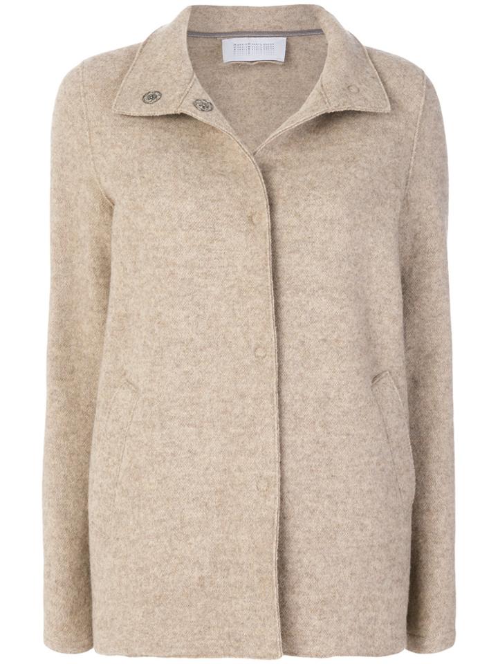 Harris Wharf London Egg Shaped Coat - Nude & Neutrals