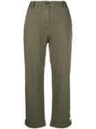 Nine In The Morning Cropped Tailored Trousers - Green