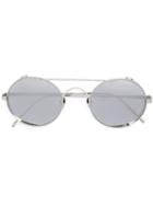 Linda Farrow Round Frame Sunglasses, Women's, Grey, Metal (other)