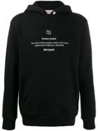 Palm Angels Slogan Print Hoodie - Black