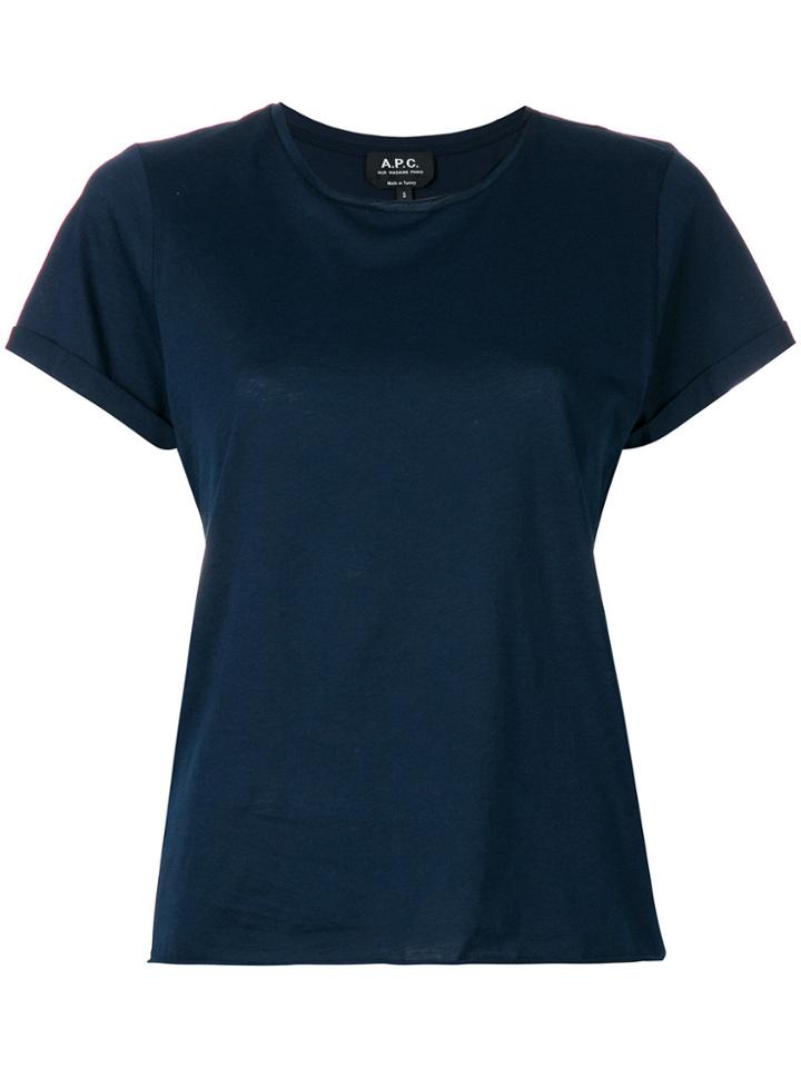 A.p.c. Plain T-shirt - Blue