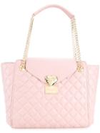 Love Moschino Quilted Tote, Women's, Pink/purple