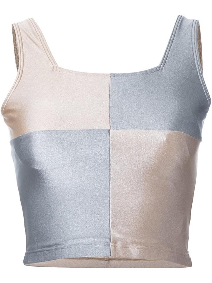 Kotohayokozawa Colour Block Cropped Vest Top