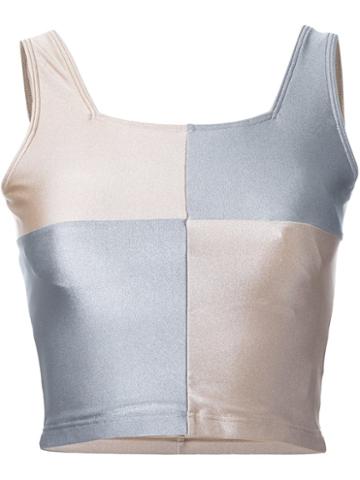 Kotohayokozawa Colour Block Cropped Vest Top