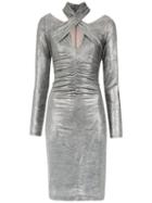 Tufi Duek Metallic Gathered Dress - Var1