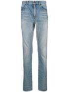 Saint Laurent Acid Wash Jeans - Blue