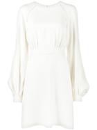 Chloé White Bell Sleeve Dress - Nude & Neutrals