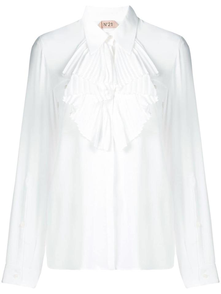 Nº21 Frills Blouse - White