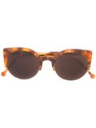 Retrosuperfuture 'lucia Bhm' Sunglasses, Women's, Brown, Plastic