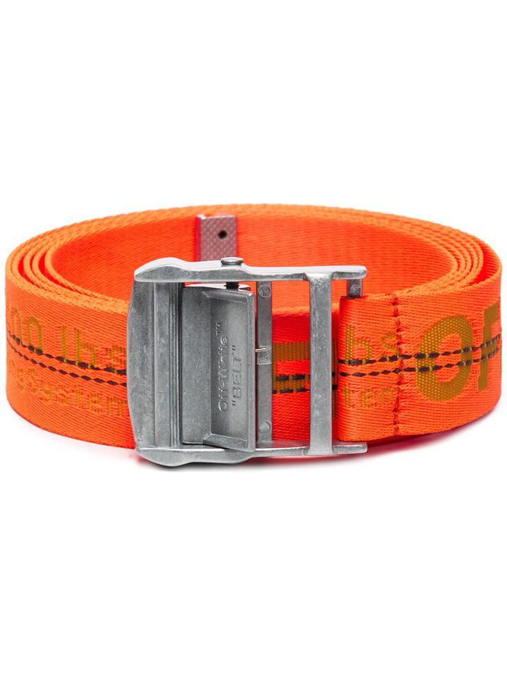Off-white Industrial Logo Belt - Yellow & Orange