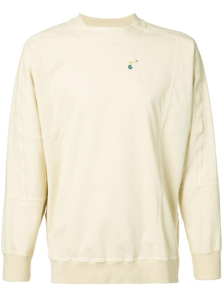 L'equip - Oversized Sweatshirt - Men - Cotton/spandex/elastane - S, Yellow/orange, Cotton/spandex/elastane