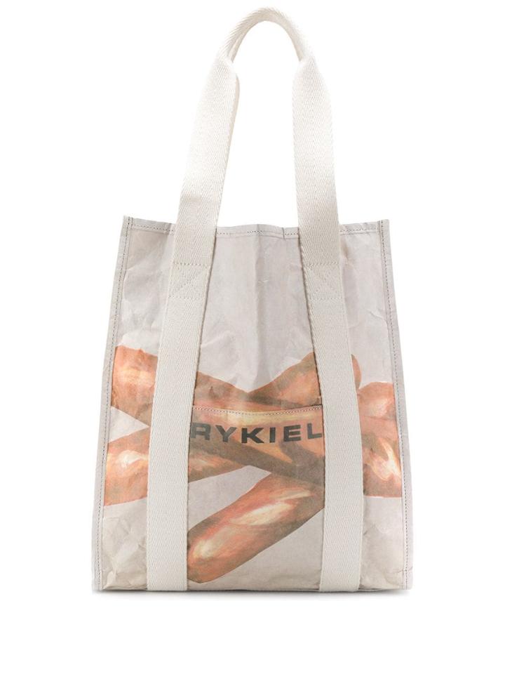 Sonia Rykiel Baguette Print Tote Bag - Neutrals