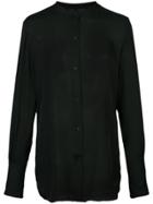 Nili Lotan Band Collar Shirt - Black