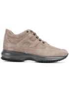 Hogan Lace Up Trainers - Nude & Neutrals