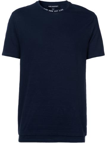 Neil Barrett Live And Let Live T-shirt - Blue