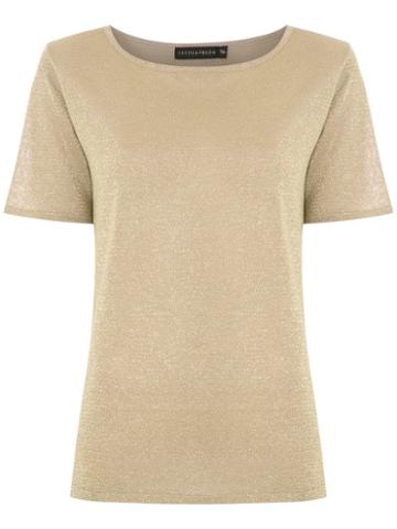 Cecilia Prado Ilda Glitter T-shirt - Gold