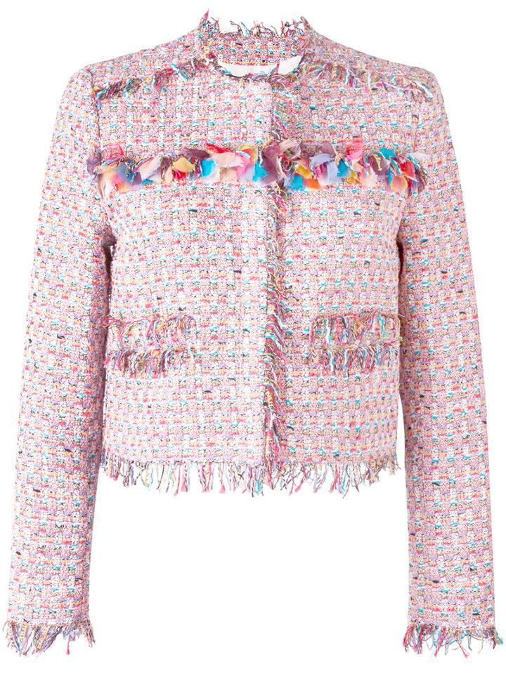 Msgm Tweed Jacket, Women's, Size: 38, Cotton/polyamide/acrylic/polyester