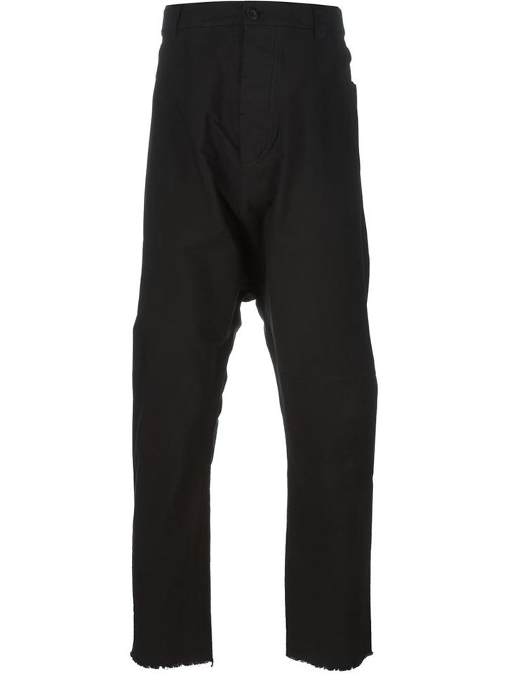 Lost & Found Rooms Drop-crotch Trousers, Men's, Size: Small, Black, Cotton/spandex/elastane