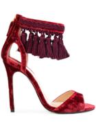 Louis Leeman Tassel Embellished Sandals - Red