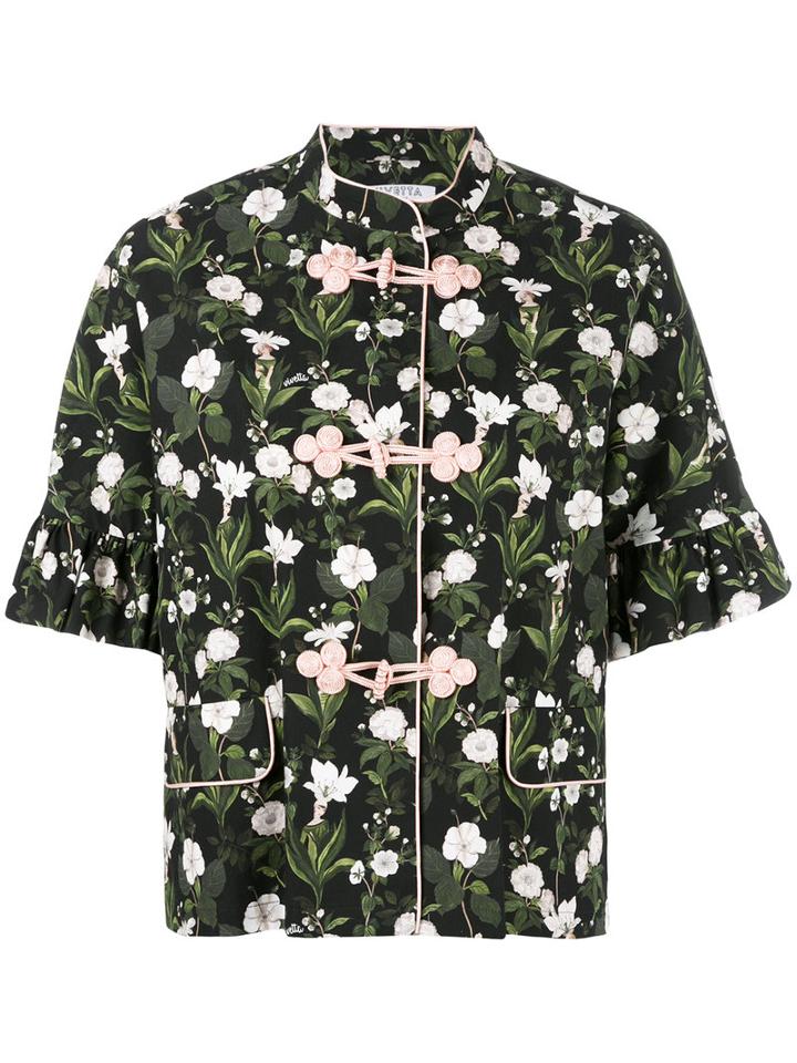 Vivetta - Floral Cropped Jacket - Women - Cotton - 40, Cotton