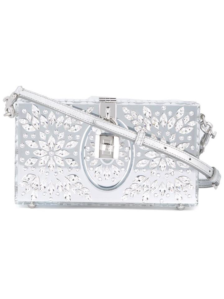 Dolce & Gabbana 'dolce' Box Clutch, Women's, Grey