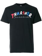 Thrasher Logo Print T-shirt - Black