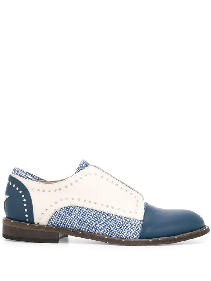 Lorena Antoniazzi Riveted Loafers - Blue