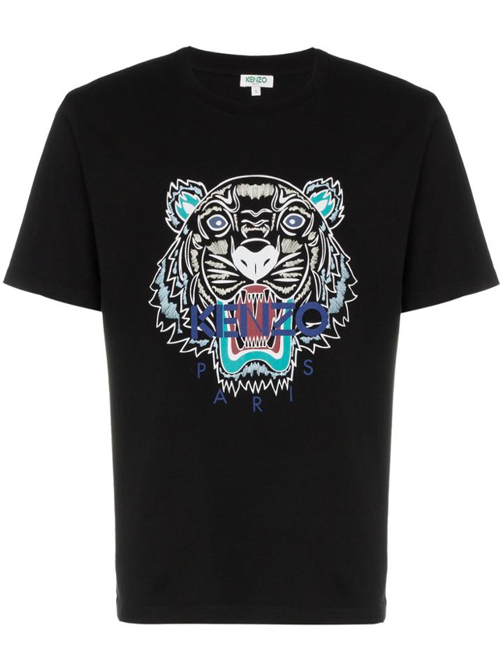 Kenzo Tiger Logo T-shirt - Black