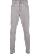 Monkey Time Skinny Drop Crotch Jeans, Men's, Size: L, Brown, Cotton/polyurethane/lyocell/rayon